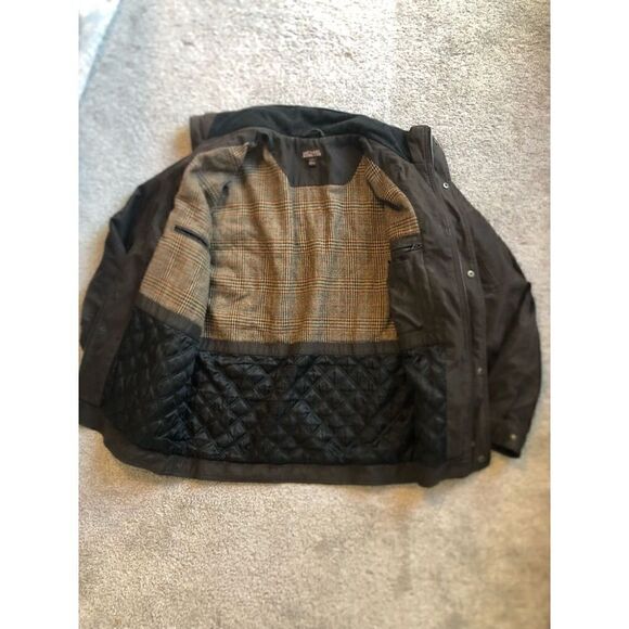 Michael Kors Wool Blend Insulated Casual Brown Jacket Large - Picture 2 of 15